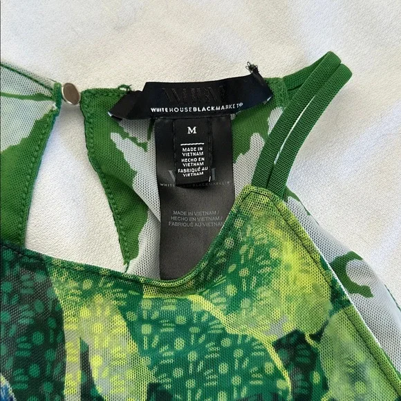 Floral Green Reversible Halter Top - Picture 2 of 4